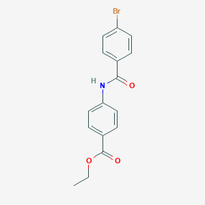 molecular formula C16H14BrNO3 B312721 Ethyl 4-[(4-bromobenzoyl)amino]benzoate 
