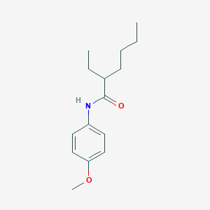 molecular formula C15H23NO2 B312730 2-ethyl-N-(4-methoxyphenyl)hexanamide 