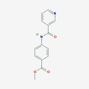 molecular formula C14H12N2O3 B312740 4-[(Pyridine-3-carbonyl)-amino]-benzoic acid methyl ester 