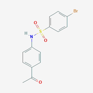 molecular formula C14H12BrNO3S B312744 N-(4-acetylphenyl)-4-bromobenzenesulfonamide 