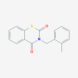molecular formula C16H13NO2S B3127457 3-(2-methylbenzyl)-2H-1,3-benzothiazine-2,4(3H)-dione CAS No. 338415-55-7