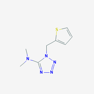 molecular formula C8H11N5S B3127476 N,N-dimethyl-1-(2-thienylmethyl)-1H-1,2,3,4-tetraazol-5-amine CAS No. 338417-32-6