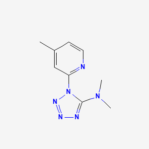 molecular formula C9H12N6 B3127483 N,N-dimethyl-1-(4-methyl-2-pyridinyl)-1H-1,2,3,4-tetraazol-5-amine CAS No. 338417-43-9