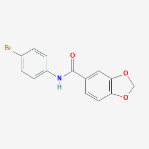molecular formula C14H10BrNO3 B312757 N-(4-bromophenyl)-1,3-benzodioxole-5-carboxamide 