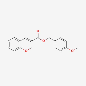 molecular formula C18H16O4 B3127575 4-methoxybenzyl 2H-chromene-3-carboxylate CAS No. 338419-77-5