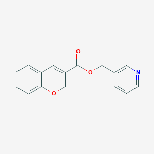 molecular formula C16H13NO3 B3127580 3-pyridinylmethyl 2H-chromene-3-carboxylate CAS No. 338419-79-7