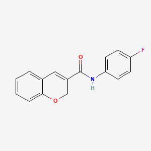 molecular formula C16H12FNO2 B3127588 N-(4-fluorophenyl)-2H-chromene-3-carboxamide CAS No. 338420-05-6