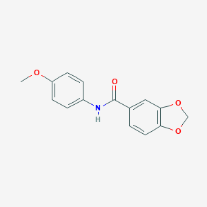 molecular formula C15H13NO4 B312759 N-(4-methoxyphenyl)-1,3-benzodioxole-5-carboxamide 