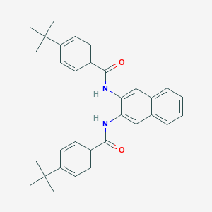 molecular formula C32H34N2O2 B312760 4-tert-butyl-N-{3-[(4-tert-butylbenzoyl)amino]-2-naphthyl}benzamide 