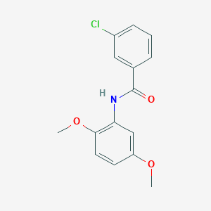 molecular formula C15H14ClNO3 B312763 3-chloro-N-(2,5-dimethoxyphenyl)benzamide 