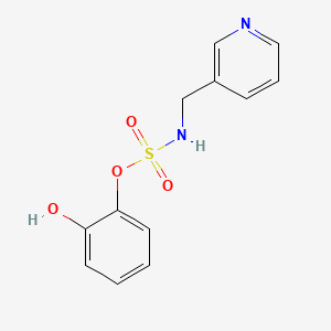 molecular formula C12H12N2O4S B3127695 2-hydroxyphenyl-N-(3-pyridinylmethyl)sulfamate CAS No. 338422-80-3
