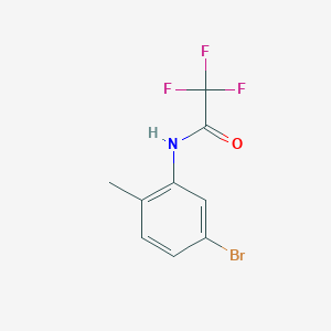 molecular formula C9H7BrF3NO B3127734 N-(5-bromo-2-methylphenyl)-2,2,2-trifluoroacetamide CAS No. 338451-90-4