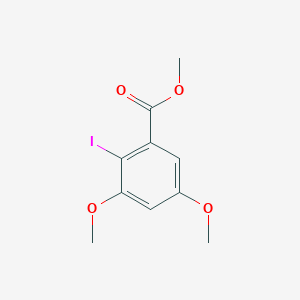 molecular formula C10H11IO4 B312774 Methyl 2-iodo-3,5-dimethoxybenzoate 