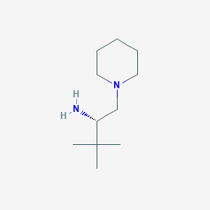molecular formula C11H24N2 B3127747 (S)-3,3-dimethyl-1-(piperidin-1-yl)butan-2-amine CAS No. 338731-71-8