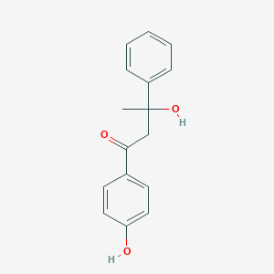molecular formula C16H16O3 B312777 3-Hydroxy-1-(4-hydroxyphenyl)-3-phenyl-1-butanone 