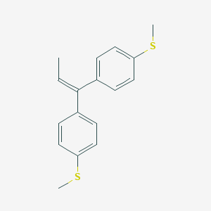 molecular formula C17H18S2 B312779 1-(Methylsulfanyl)-4-{1-[4-(methylsulfanyl)phenyl]-1-propenyl}benzene 