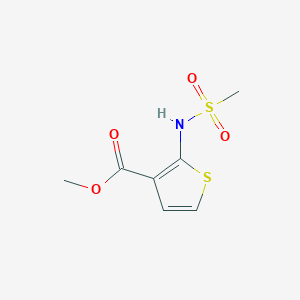 molecular formula C7H9NO4S2 B3127828 Methyl 2-(methanesulfonamido)thiophene-3-carboxylate CAS No. 338750-46-2