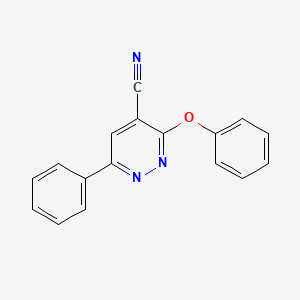 3-Phenoxy-6-phenylpyridazine-4-carbonitrile