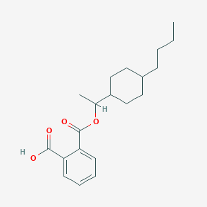 molecular formula C20H28O4 B312786 2-{[1-(4-Butylcyclohexyl)ethoxy]carbonyl}benzoic acid 