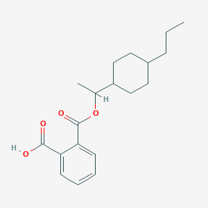 molecular formula C19H26O4 B312787 2-{[1-(4-Propylcyclohexyl)ethoxy]carbonyl}benzoic acid 