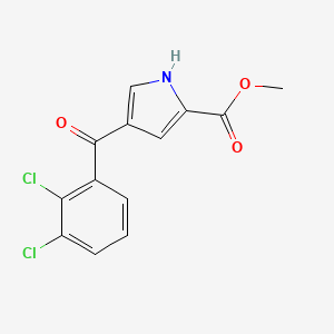 molecular formula C13H9Cl2NO3 B3127874 methyl 4-(2,3-dichlorobenzoyl)-1H-pyrrole-2-carboxylate CAS No. 338753-12-1