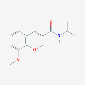 molecular formula C14H17NO3 B3127961 N-isopropyl-8-methoxy-2H-chromene-3-carboxamide CAS No. 338760-27-3