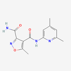 molecular formula C13H14N4O3 B3127979 N~4~-(4,6-dimethyl-2-pyridinyl)-5-methyl-3,4-isoxazoledicarboxamide CAS No. 338761-62-9