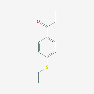 molecular formula C11H14OS B312799 1-[4-(Ethylsulfanyl)phenyl]-1-propanone 