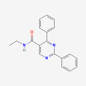 molecular formula C19H17N3O B3128003 N-ethyl-2,4-diphenyl-5-pyrimidinecarboxamide CAS No. 338771-87-2