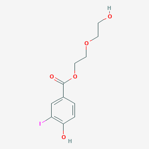 molecular formula C11H13IO5 B312802 2-(2-Hydroxyethoxy)ethyl 4-hydroxy-3-iodobenzoate 