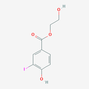 molecular formula C9H9IO4 B312803 2-Hydroxyethyl 4-hydroxy-3-iodobenzoate 