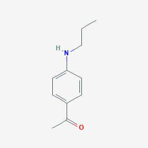 molecular formula C11H15NO B312805 1-[4-(Propylamino)phenyl]ethanone 