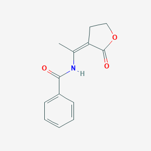 molecular formula C13H13NO3 B312812 N-[1-(2-oxodihydro-3(2H)-furanylidene)ethyl]benzamide 