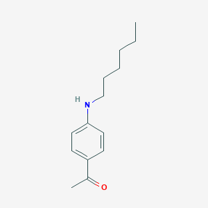 1-[4-(Hexylamino)phenyl]ethanone