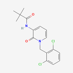molecular formula C17H18Cl2N2O2 B3128177 N-[1-(2,6-dichlorobenzyl)-2-oxo-1,2-dihydro-3-pyridinyl]-2,2-dimethylpropanamide CAS No. 338784-27-3