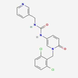 N-[1-(2,6-dichlorobenzyl)-6-oxo-1,6-dihydro-3-pyridinyl]-N'-(3-pyridinylmethyl)urea