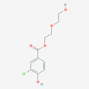 molecular formula C11H13ClO5 B312820 2-(2-Hydroxyethoxy)ethyl 3-chloro-4-hydroxybenzoate 