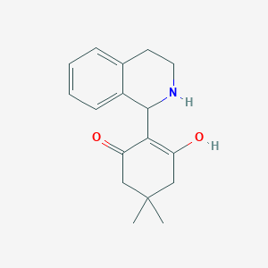3-Hydroxy-5,5-dimethyl-2-(1,2,3,4-tetrahydro-1-isoquinolinyl)-2-cyclohexen-1-one