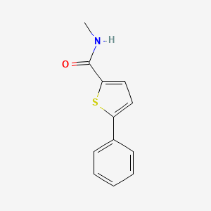 molecular formula C12H11NOS B3128279 N-methyl-5-phenyl-2-thiophenecarboxamide CAS No. 338794-03-9