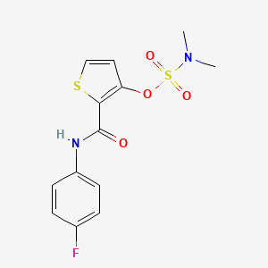 2-[(4-fluoroanilino)carbonyl]-3-thienyl-N,N-dimethylsulfamate