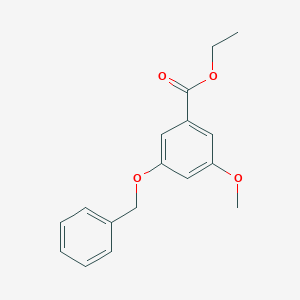 molecular formula C17H18O4 B312829 Ethyl 3-(benzyloxy)-5-methoxybenzoate 