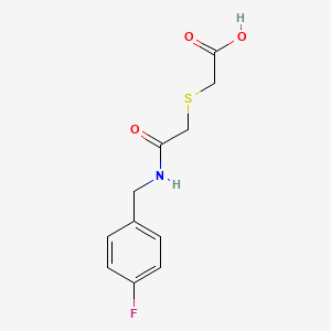 2-[({[(4-Fluorophenyl)methyl]carbamoyl}methyl)sulfanyl]acetic acid