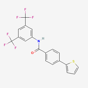 N-[3,5-bis(trifluoromethyl)phenyl]-4-(2-thienyl)benzenecarboxamide