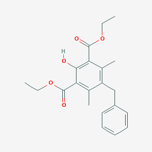 molecular formula C21H24O5 B312831 Diethyl 5-benzyl-2-hydroxy-4,6-dimethylisophthalate 