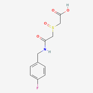 molecular formula C11H12FNO4S B3128317 2-((2-((4-Fluorobenzyl)amino)-2-oxoethyl)sulfinyl)acetic acid CAS No. 338794-63-1