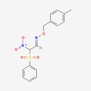 2-nitro-2-(phenylsulfonyl)acetaldehyde O-(4-methylbenzyl)oxime