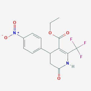 Ethyl 4-(4-nitrophenyl)-6-oxo-2-(trifluoromethyl)-1,4,5,6-tetrahydro-3-pyridinecarboxylate