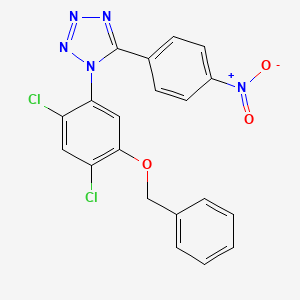1-(5-(Benzyloxy)-2,4-dichlorophenyl)-5-(4-nitrophenyl)-1H-1,2,3,4-tetraazole