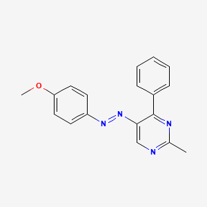 5-[2-(4-Methoxyphenyl)diazenyl]-2-methyl-4-phenylpyrimidine