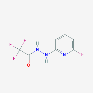 molecular formula C7H5F4N3O B3128577 2,2,2-trifluoro-N'-(6-fluoropyridin-2-yl)acetohydrazide CAS No. 338962-69-9